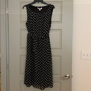 Black flirty sun dress